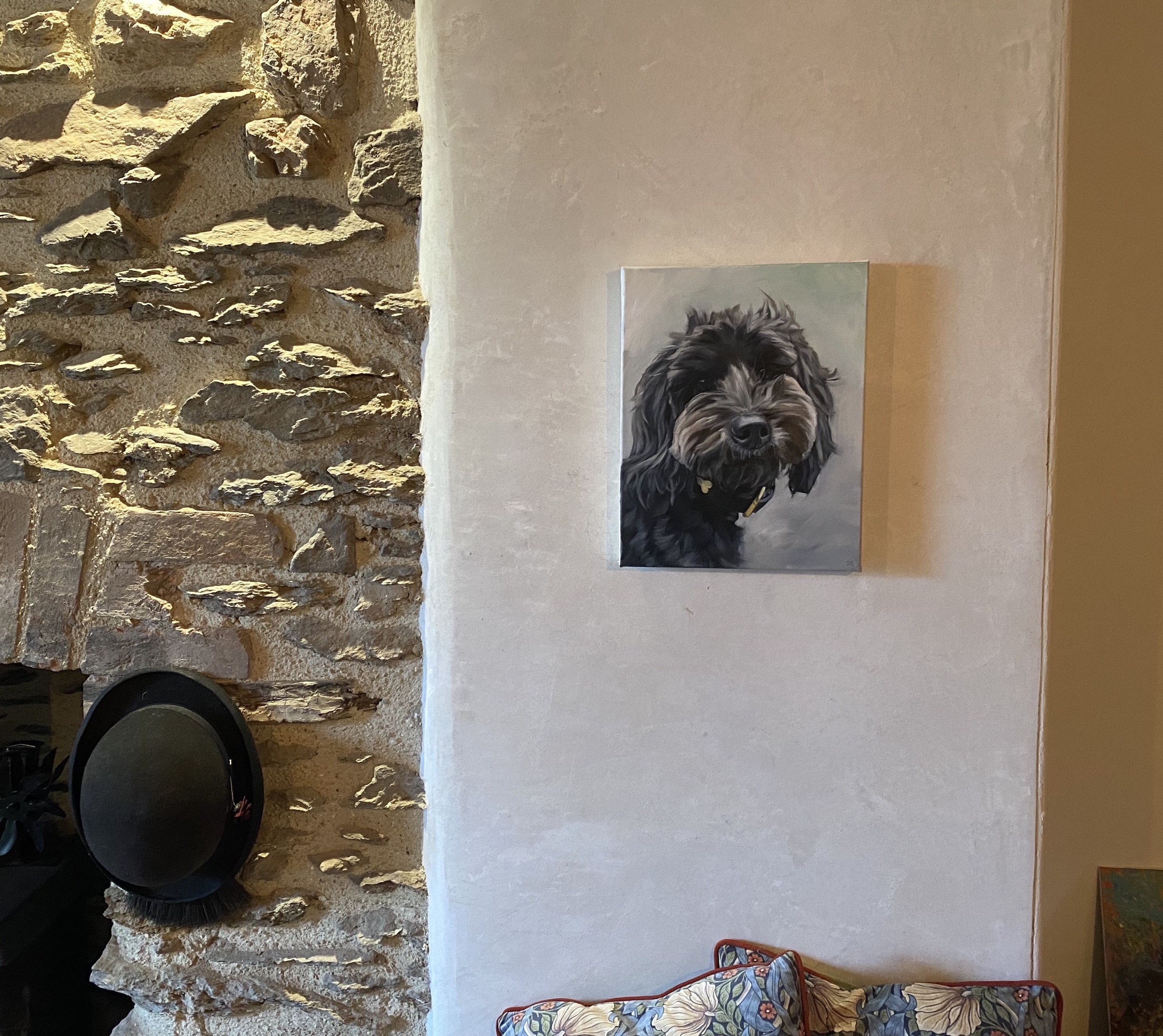 A featured commissioned painting